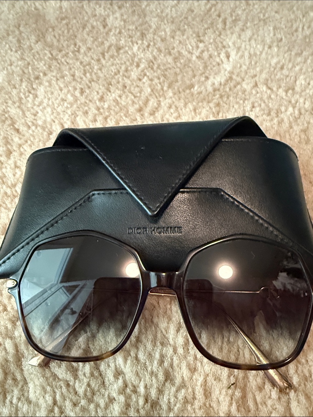 Dior Women's Black Sunglasses with Gradient Lenses